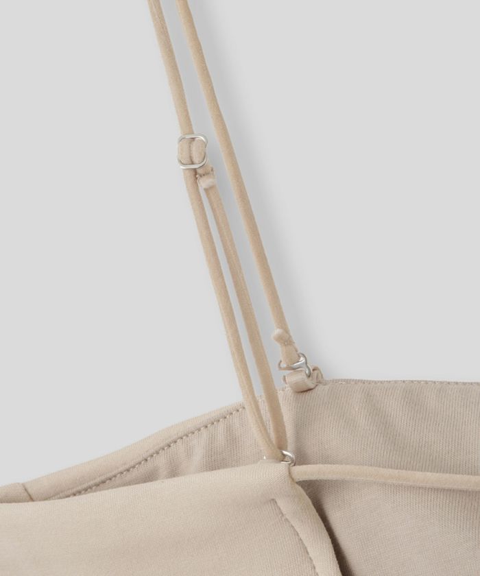 クリアカットソー ２WAY クロップド カップ付き トップス KINO THE KEI