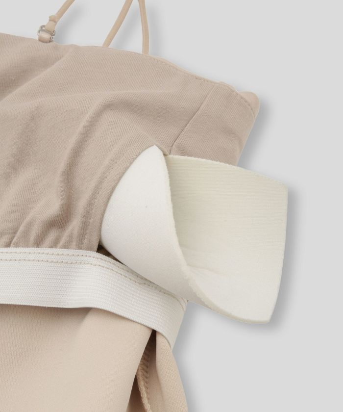 クリアカットソー ２WAY クロップド カップ付き トップス KINO THE KEI