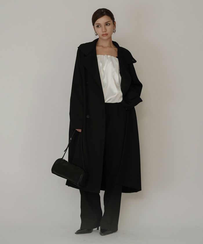 サテン 2WAY ツイスト タック バルーン スカート KINO THE KEI