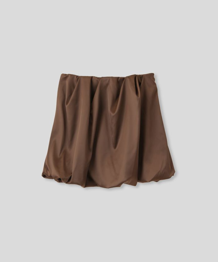 サテン 2WAY ツイスト タック バルーン スカート KINO THE KEI