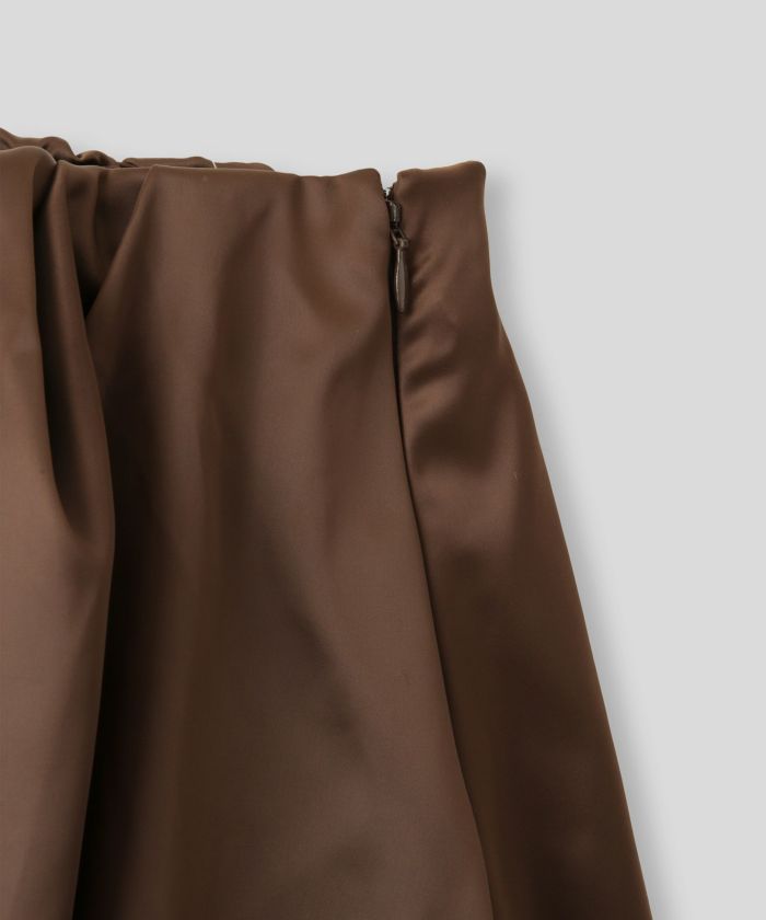 サテン 2WAY ツイスト タック バルーン スカート KINO THE KEI