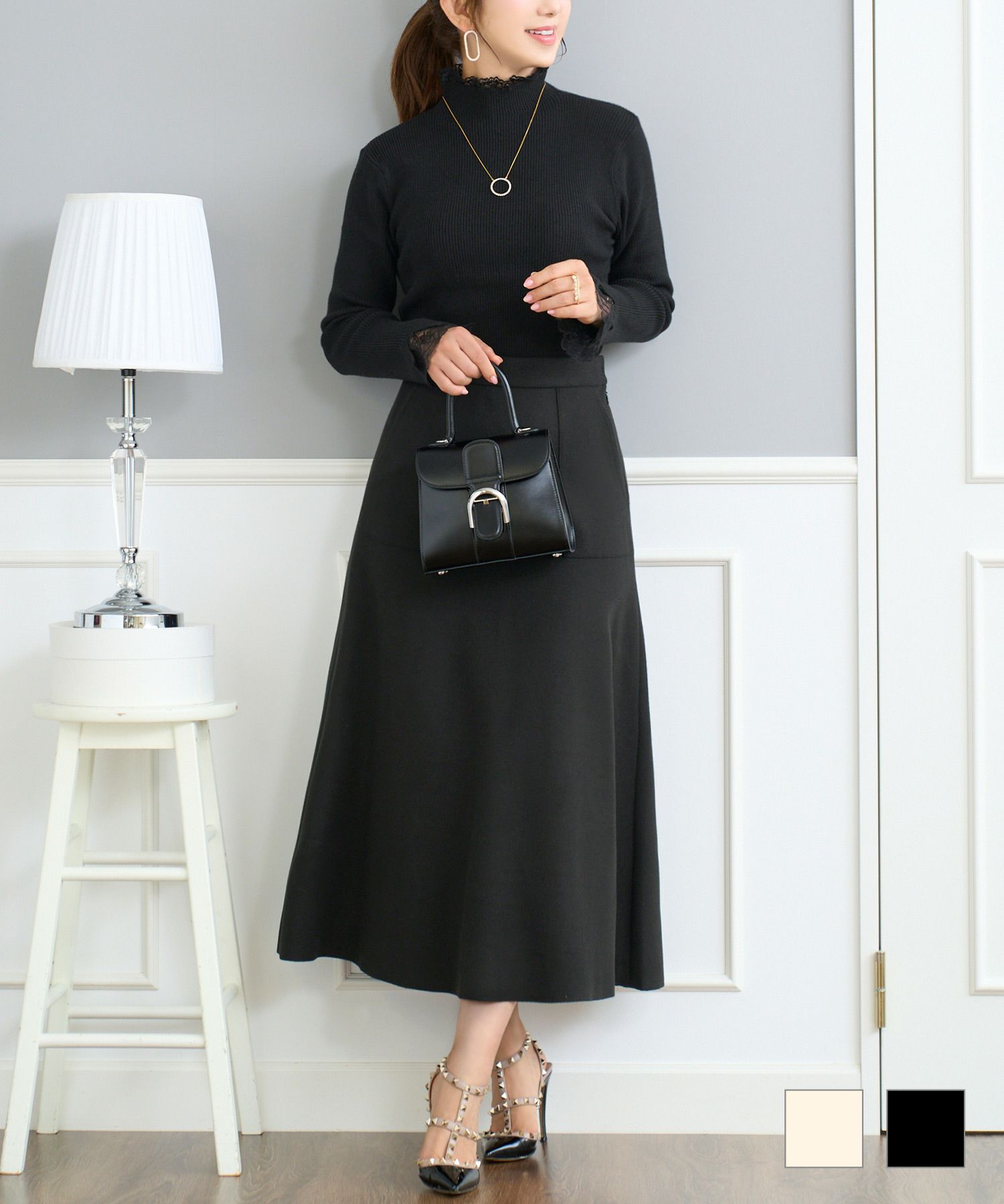 あったか ジャージー メルトン スカート Prima Scherrer