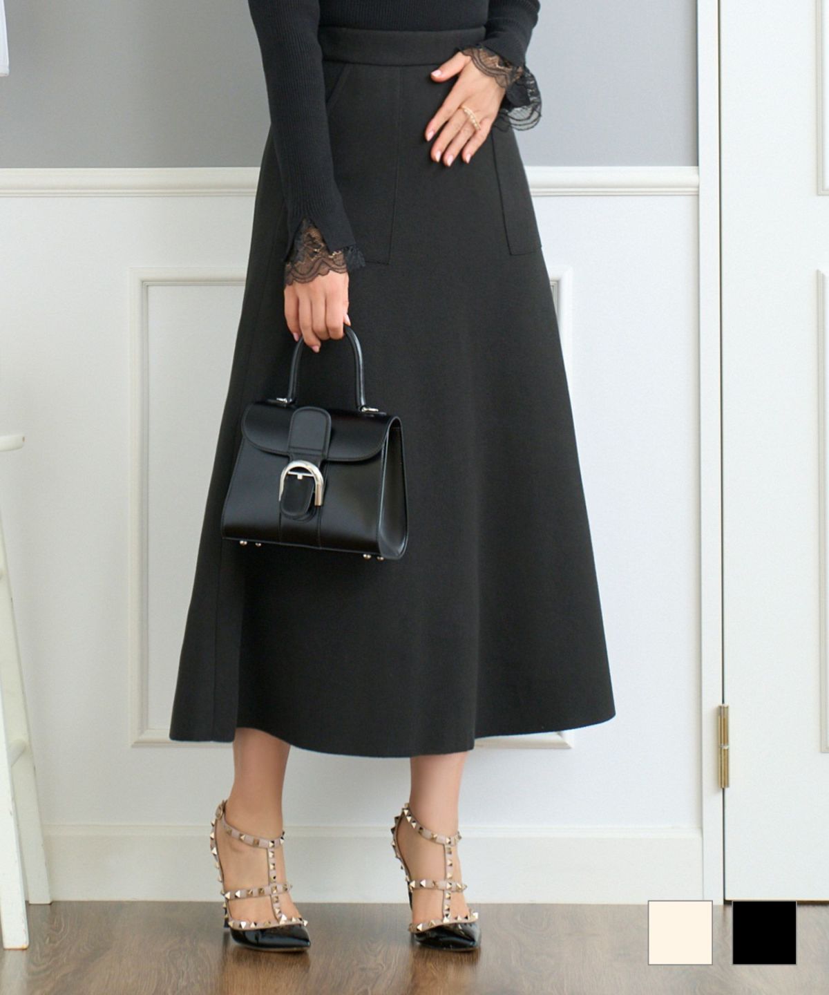 あったか ジャージー メルトン スカート Prima Scherrer