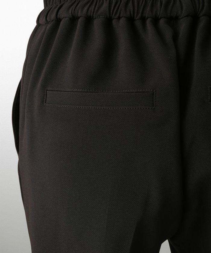 レースヘム センタープレス パンツ スティックパンツ テーパードパンツ レース 上品 オフィス 学校行事 きれいめ 洗える ホワイト/ブラック/XS/S/M