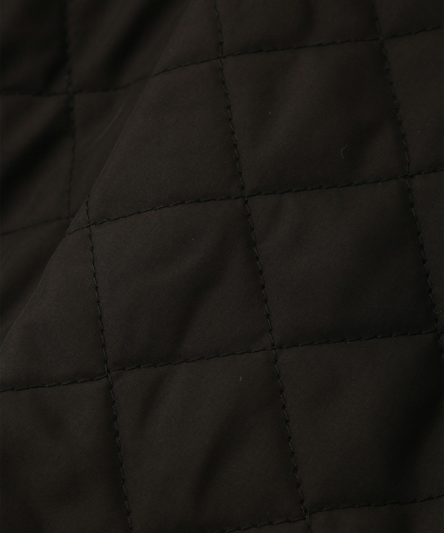 キルティング ペプラム トップス キルティング ボンディング 異素材 きれいめ 長袖 オフィス 学校行事 ホワイト/ブラック/M