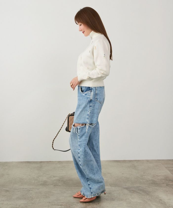 手洗い可 レディース 長袖 大人可愛い 上品 きれいめ オフィス 大人カジュアル フェミニン ジョイントスペース