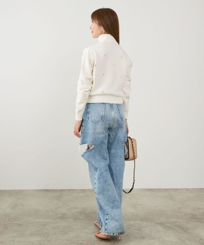 手洗い可 レディース 長袖 大人可愛い 上品 きれいめ オフィス 大人カジュアル フェミニン ジョイントスペース