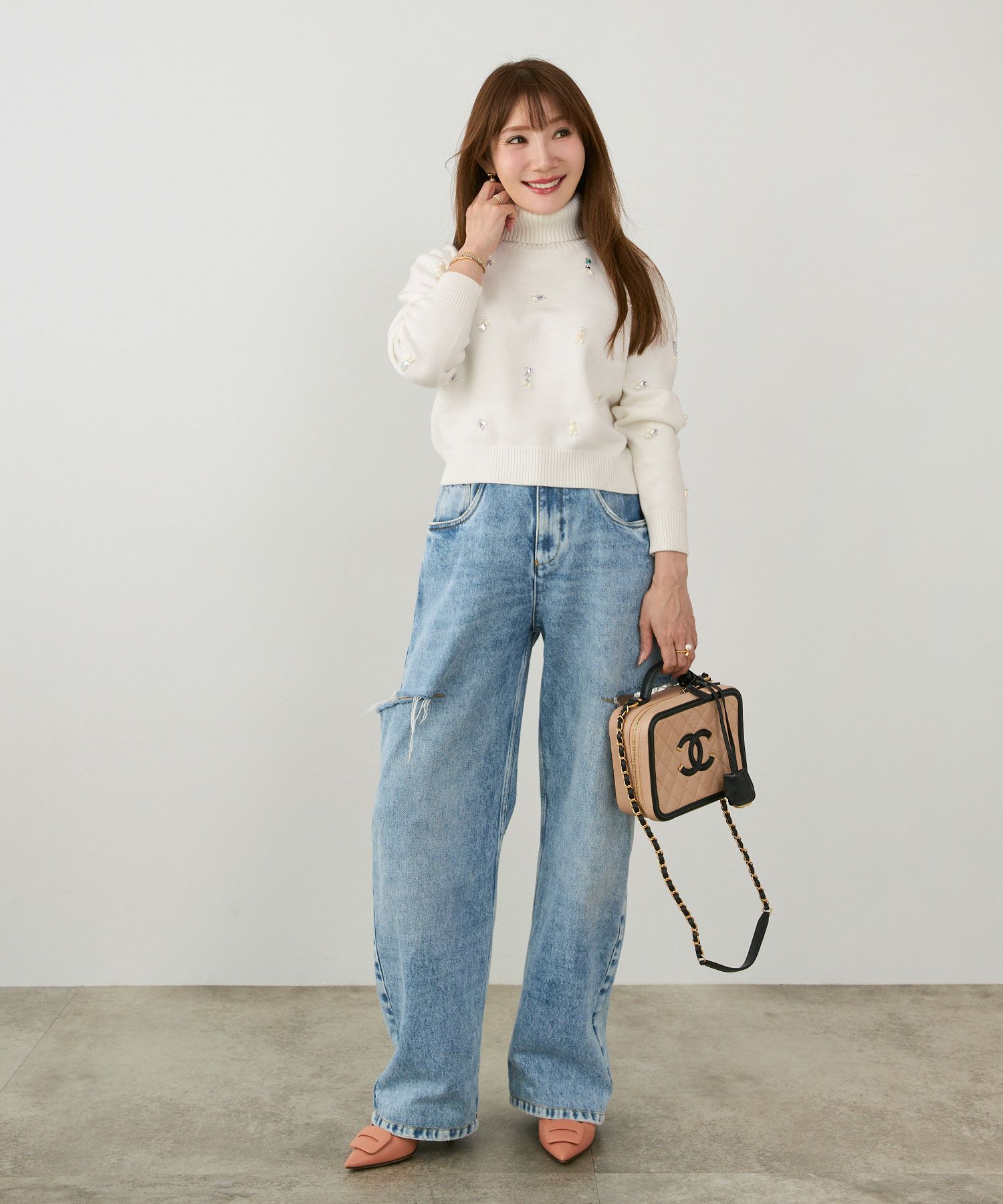 手洗い可 レディース 長袖 大人可愛い 上品 きれいめ オフィス 大人カジュアル フェミニン ジョイントスペース