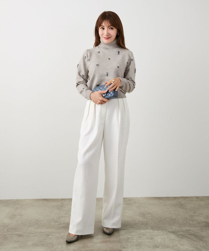 手洗い可 レディース 長袖 大人可愛い 上品 きれいめ オフィス 大人カジュアル フェミニン ジョイントスペース