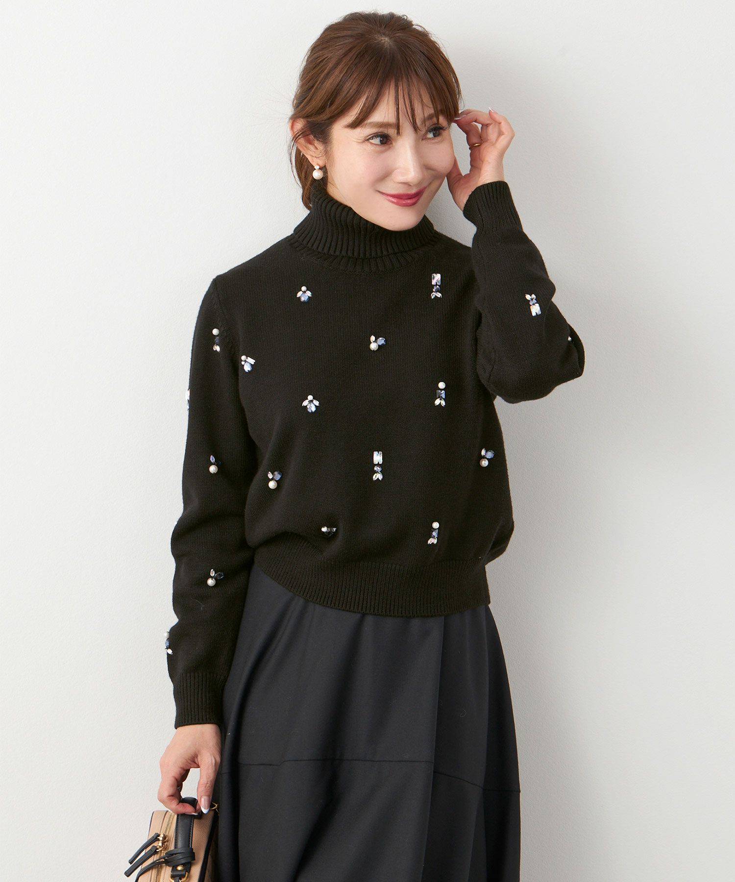 手洗い可 レディース 長袖 大人可愛い 上品 きれいめ オフィス 大人カジュアル フェミニン ジョイントスペース