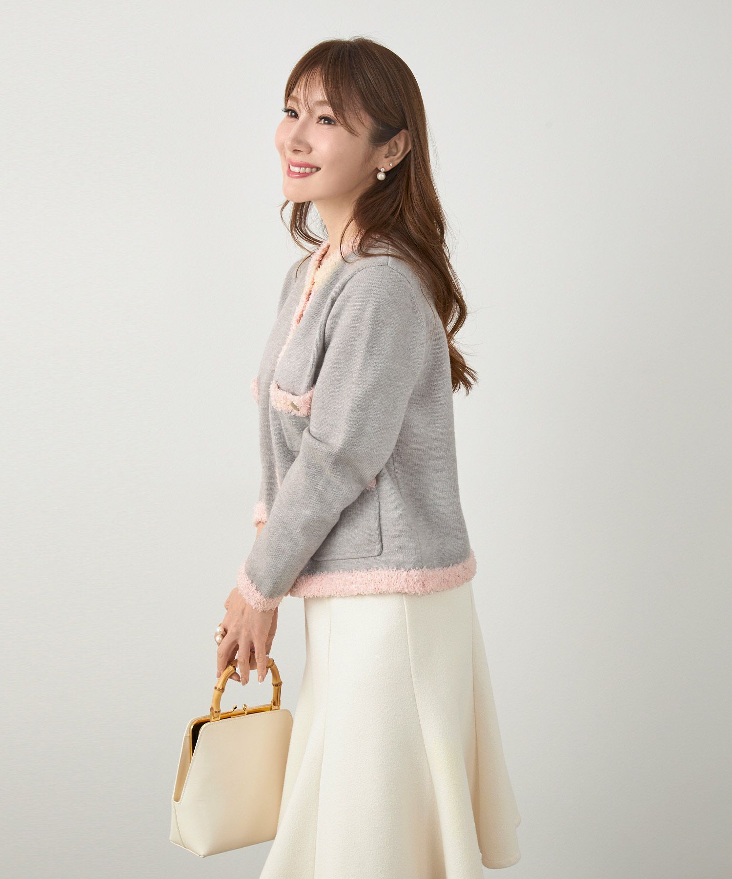 手洗い可 レディース 長袖 大人可愛い 上品 きれいめ オフィス 大人カジュアル フェミニン ジョイントスペース