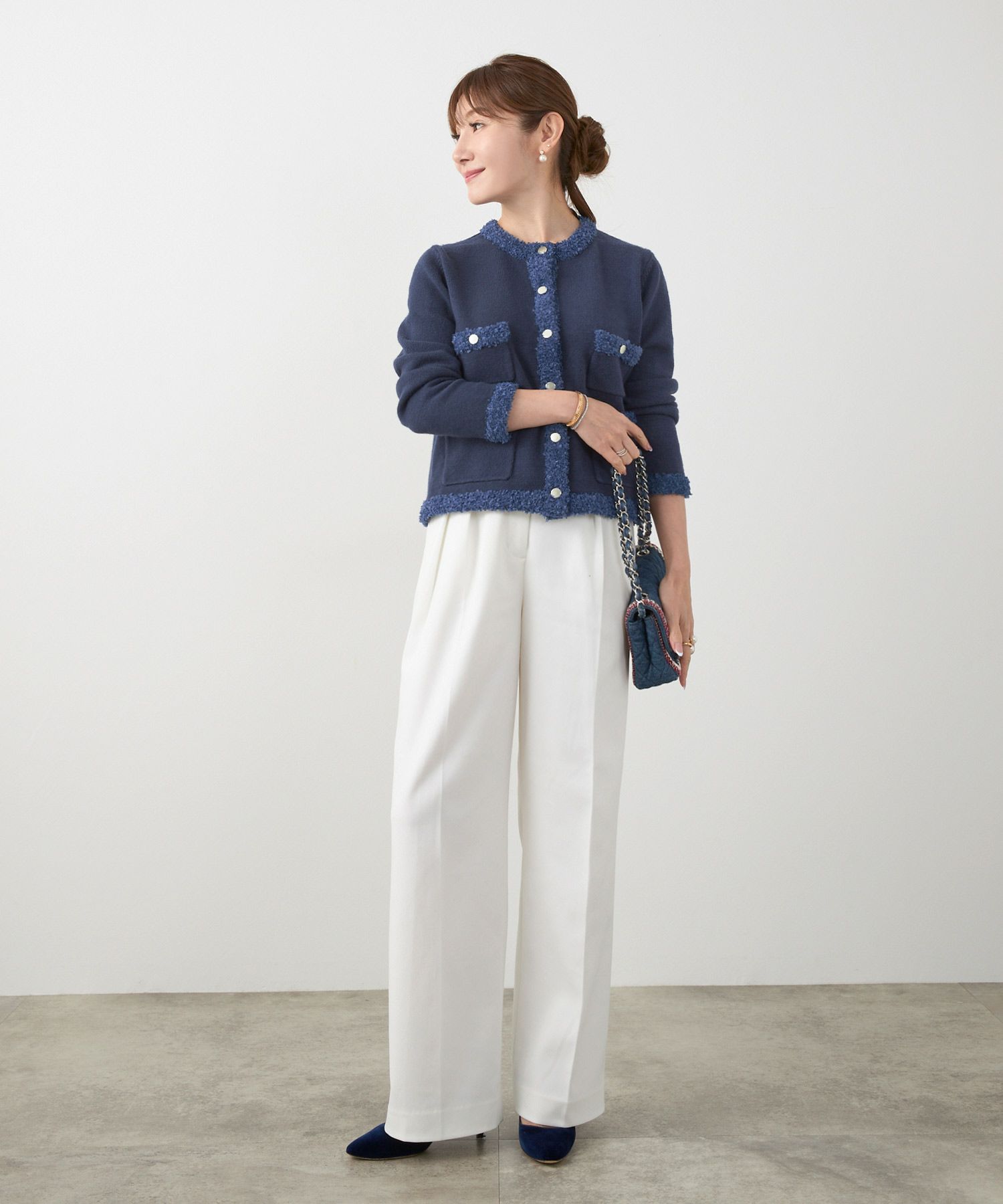 手洗い可 レディース 長袖 大人可愛い 上品 きれいめ オフィス 大人カジュアル フェミニン ジョイントスペース