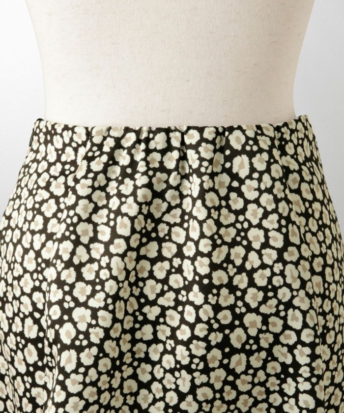 レオパード柄 セミフレア スカート HUIT 全2色｜hit641-0326【1