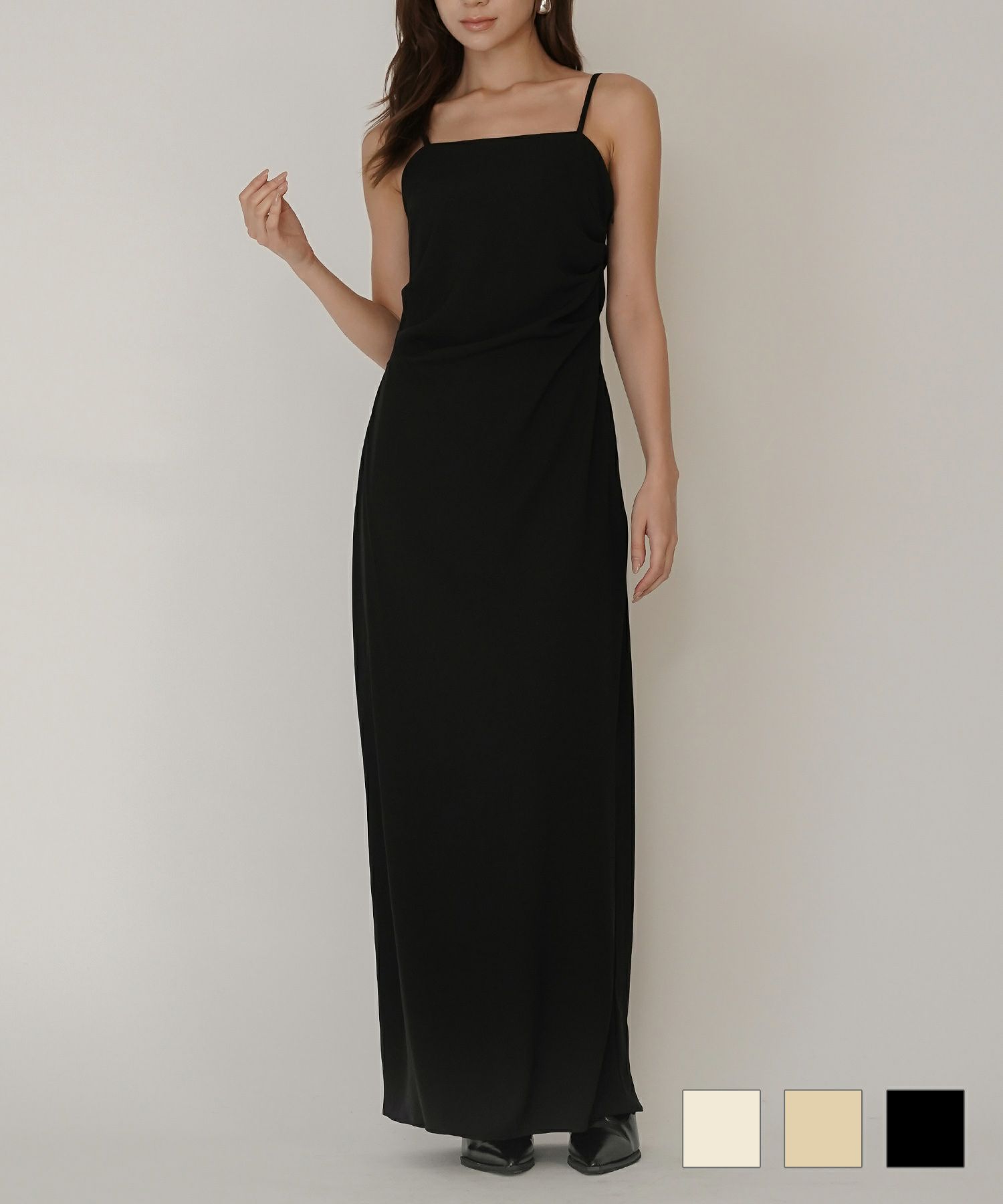 トリプルタック デザイン キャミソール ワンピース KINO THE KEI