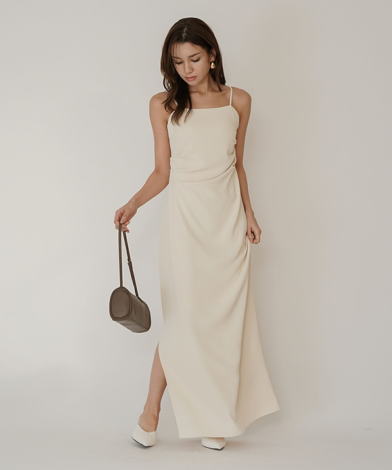 トリプルタック デザイン キャミソール ワンピース KINO THE KEI