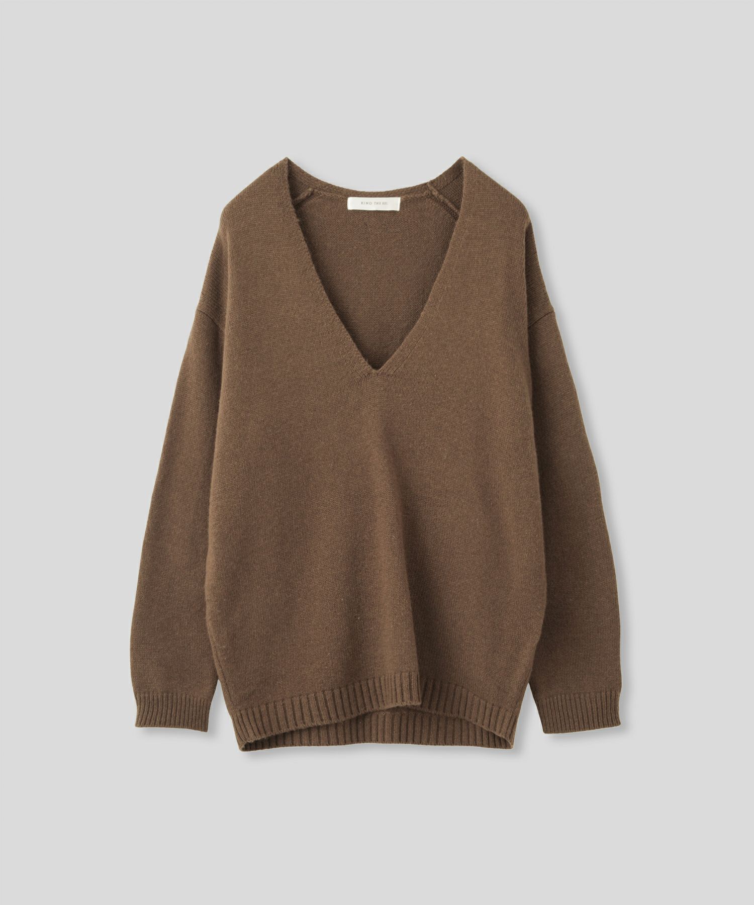 深Ｖネック オーバーニット ブルオーバー KINO THE KEI 