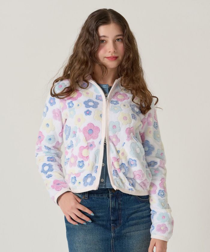 フード付き ジップアップ フリース TINA：JOJUN 全2色｜tnj241-1167【2