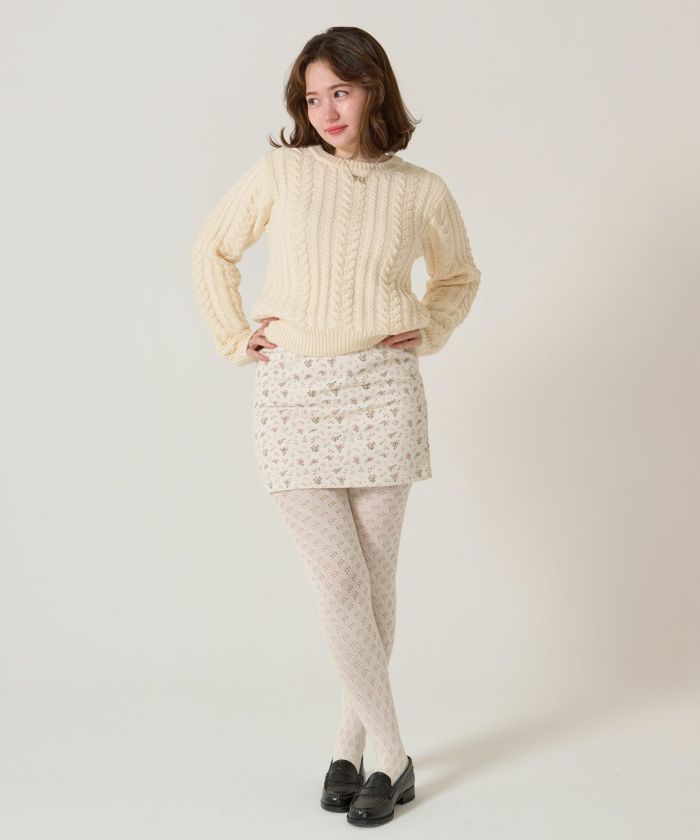 花柄/ミニ/スカート