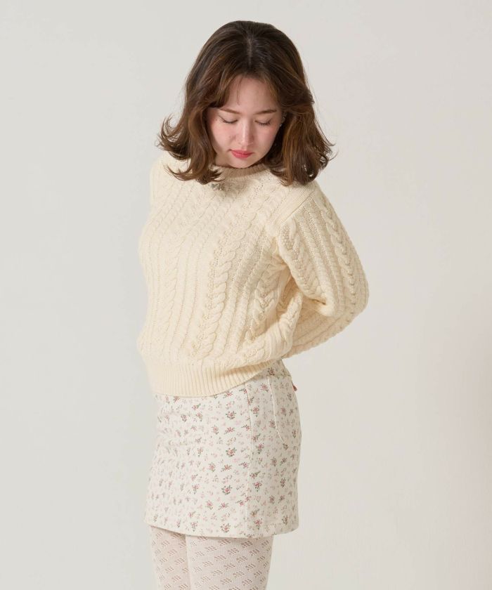 花柄/ミニ/スカート