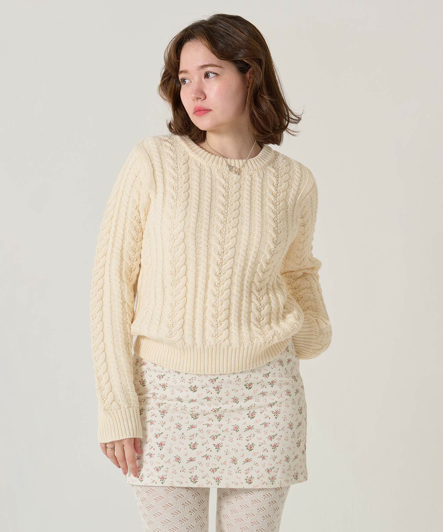 花柄/ミニ/スカート