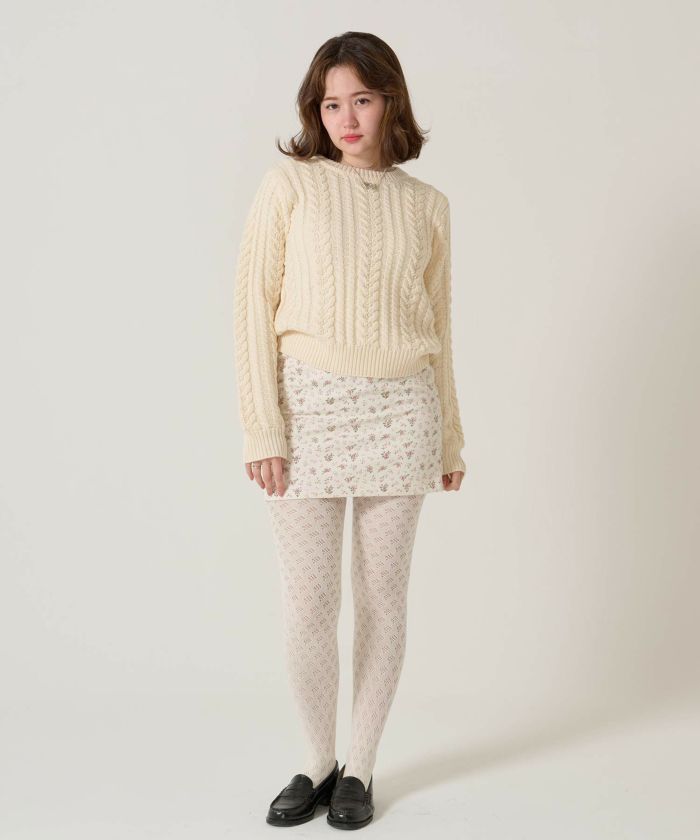 花柄/ミニ/スカート