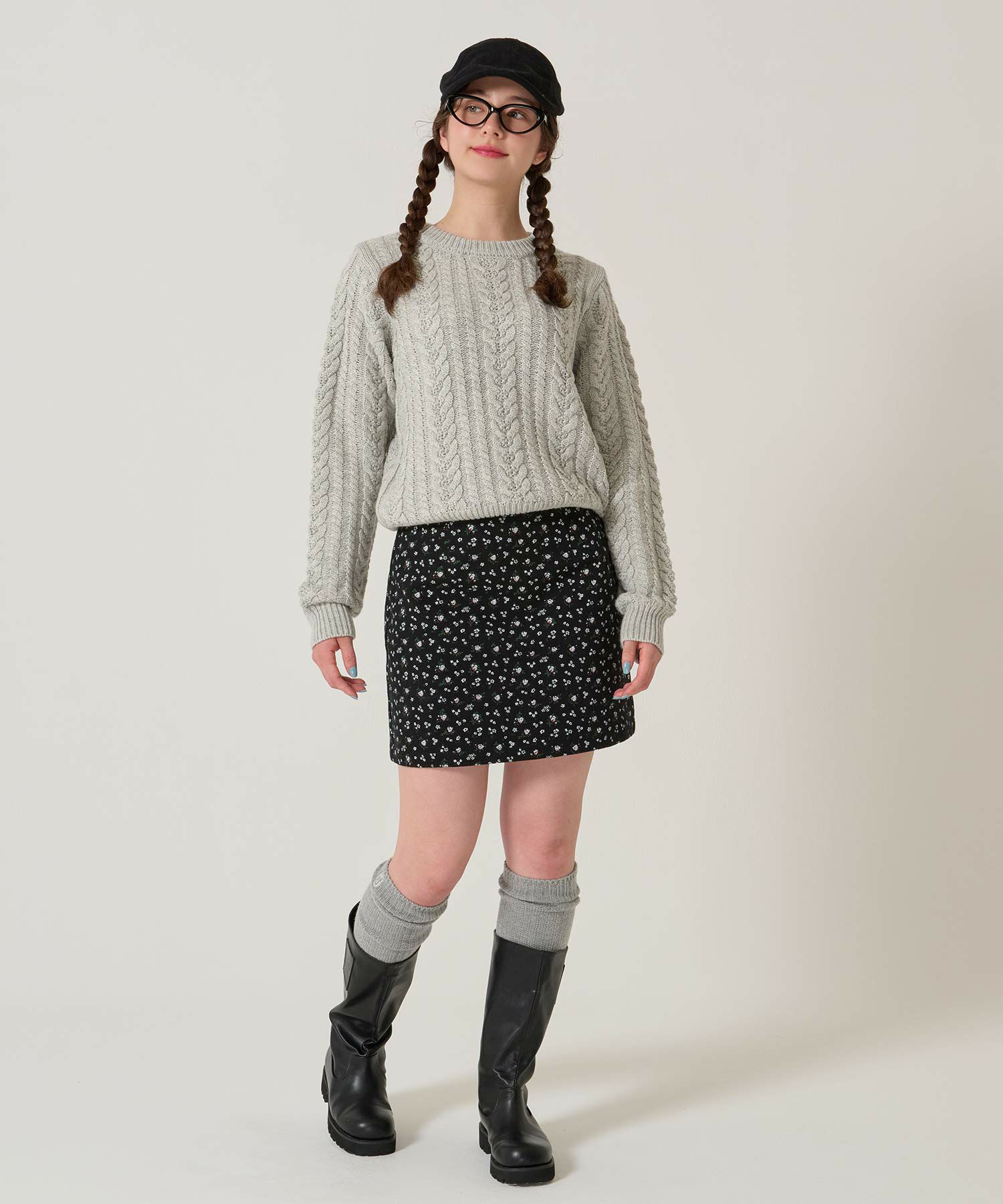 花柄/ミニ/スカート