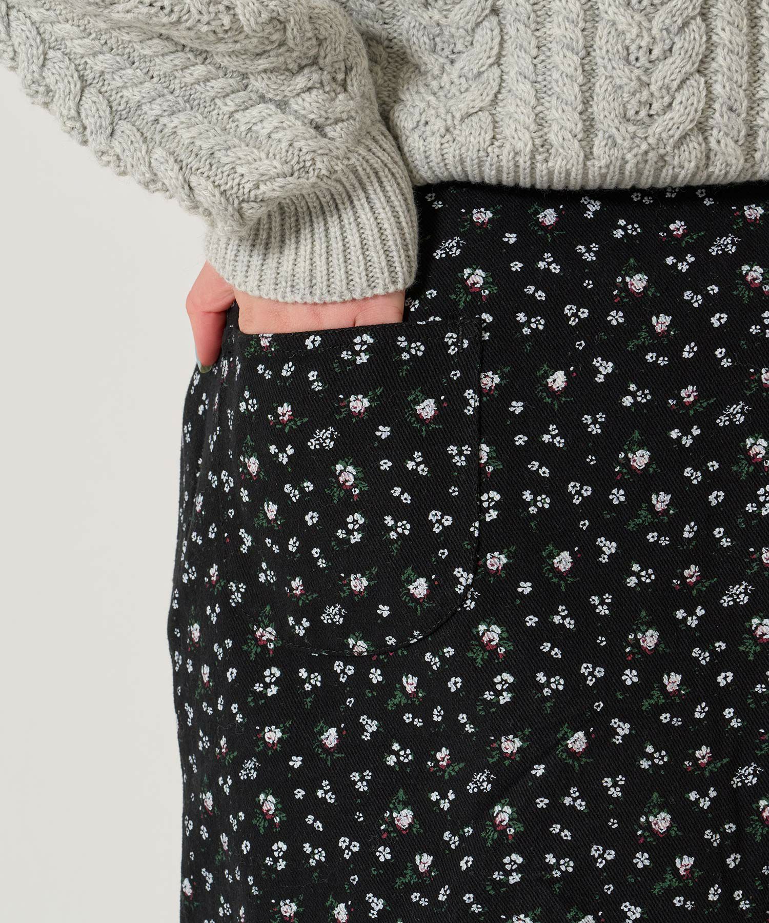 花柄/ミニ/スカート