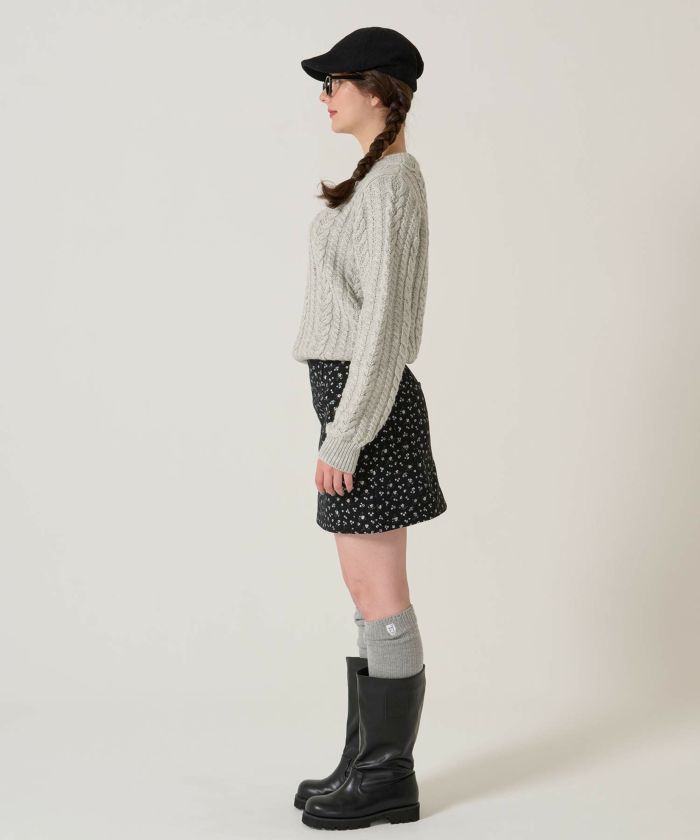 花柄/ミニ/スカート