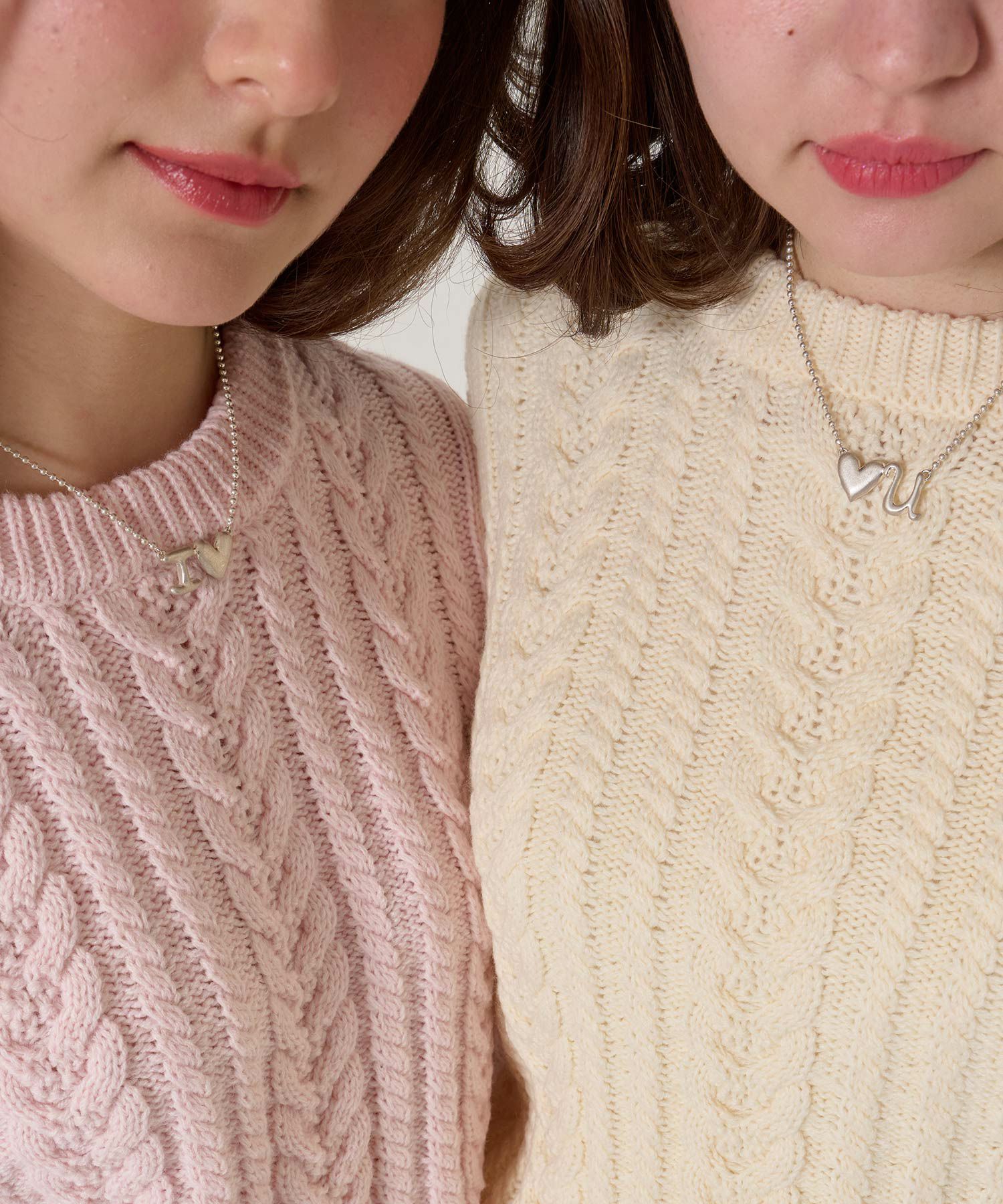 ペア/ネックレス/シルバー/ラブ