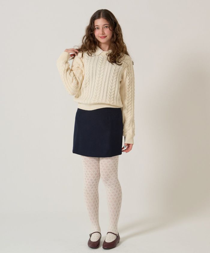 ニット/タイツ/アイボリー