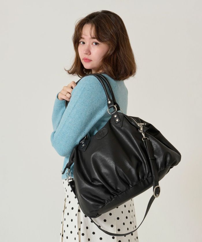  バッグ/大容量/フェイクレザー