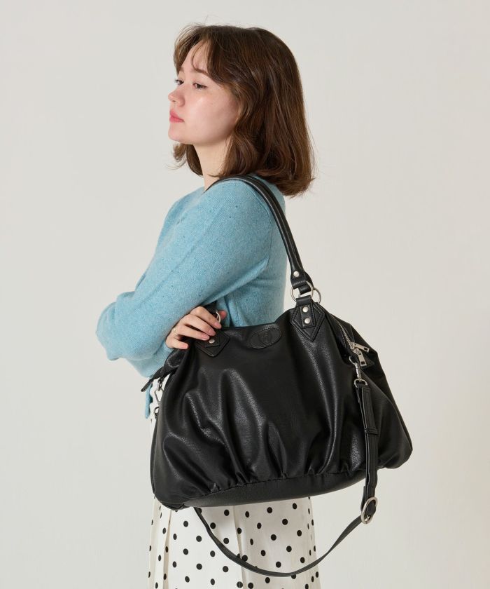  バッグ/大容量/フェイクレザー