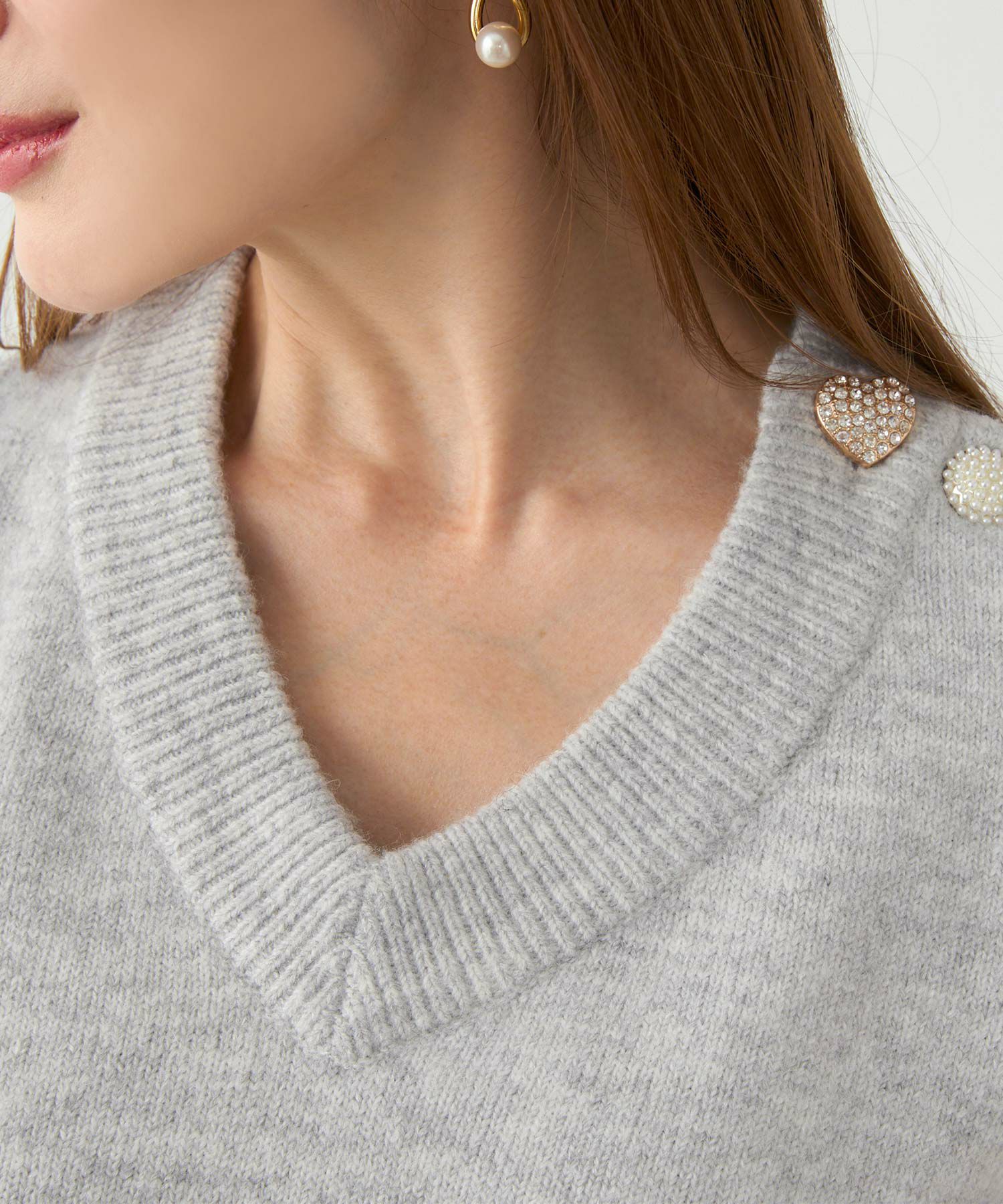 手洗い可 セットアップ対応 レディース 長袖 大人可愛い 上品 きれいめ オフィス 大人カジュアル フェミニン ジョイントスペース