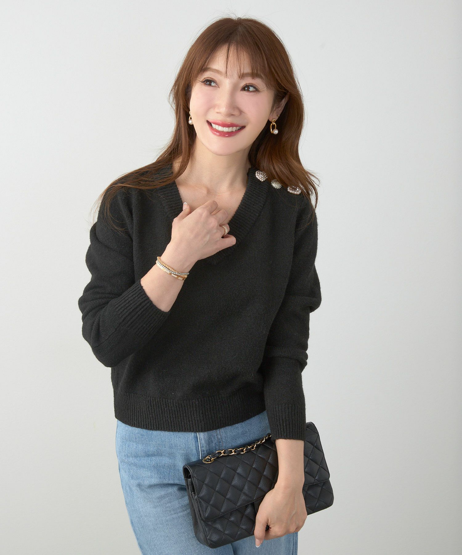 手洗い可 セットアップ対応 レディース 長袖 大人可愛い 上品 きれいめ オフィス 大人カジュアル フェミニン ジョイントスペース