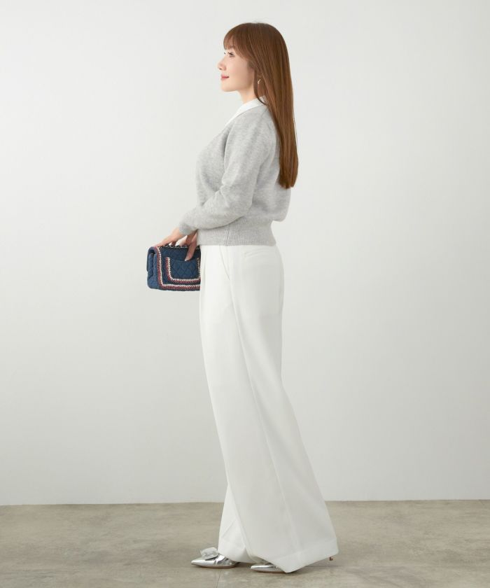 手洗い可 セットアップ対応 取り外し可 長袖 大人可愛い 上品 きれいめ オフィス 大人カジュアル フェミニン ジョイントスペース