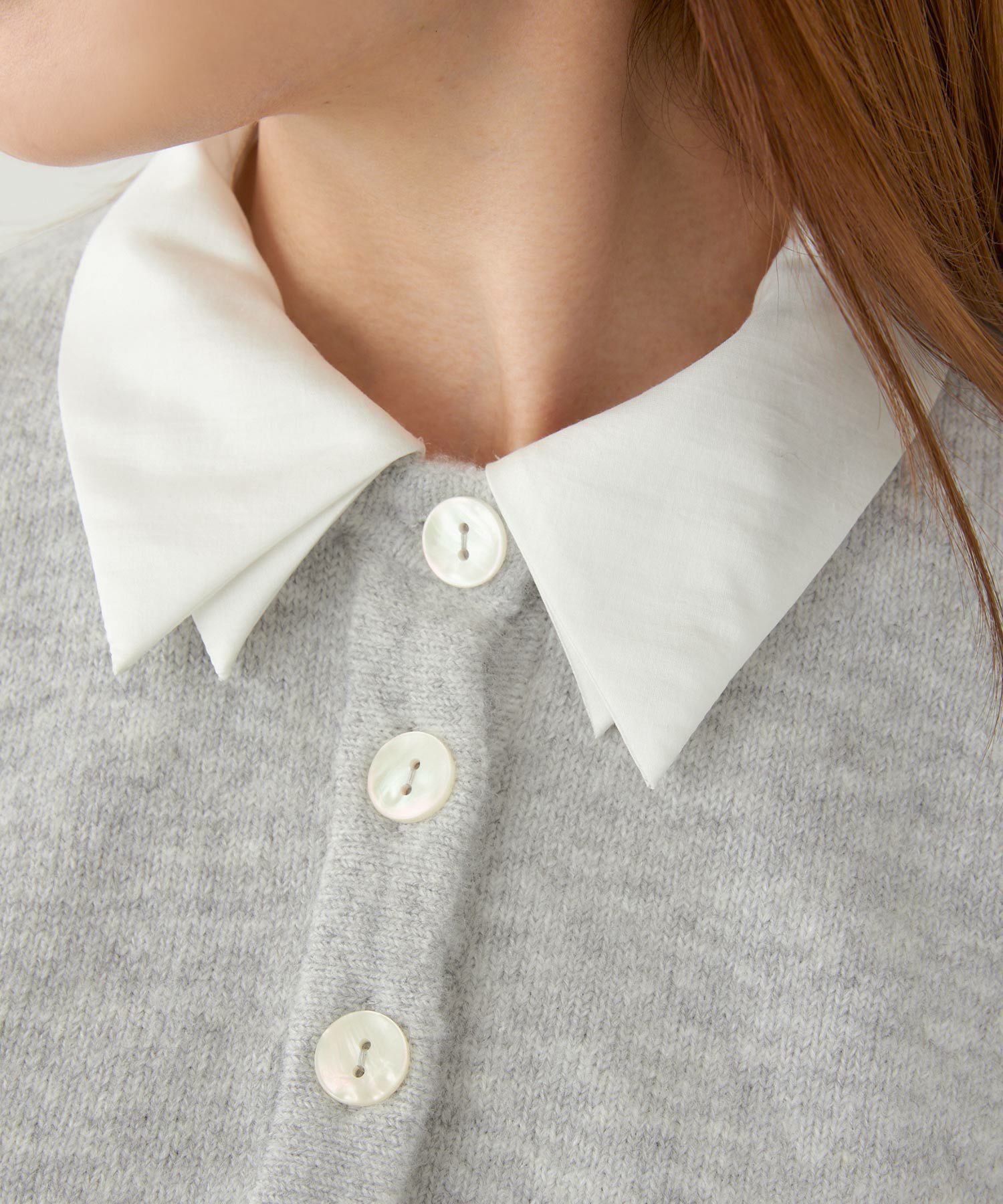 手洗い可 セットアップ対応 取り外し可 長袖 大人可愛い 上品 きれいめ オフィス 大人カジュアル フェミニン ジョイントスペース