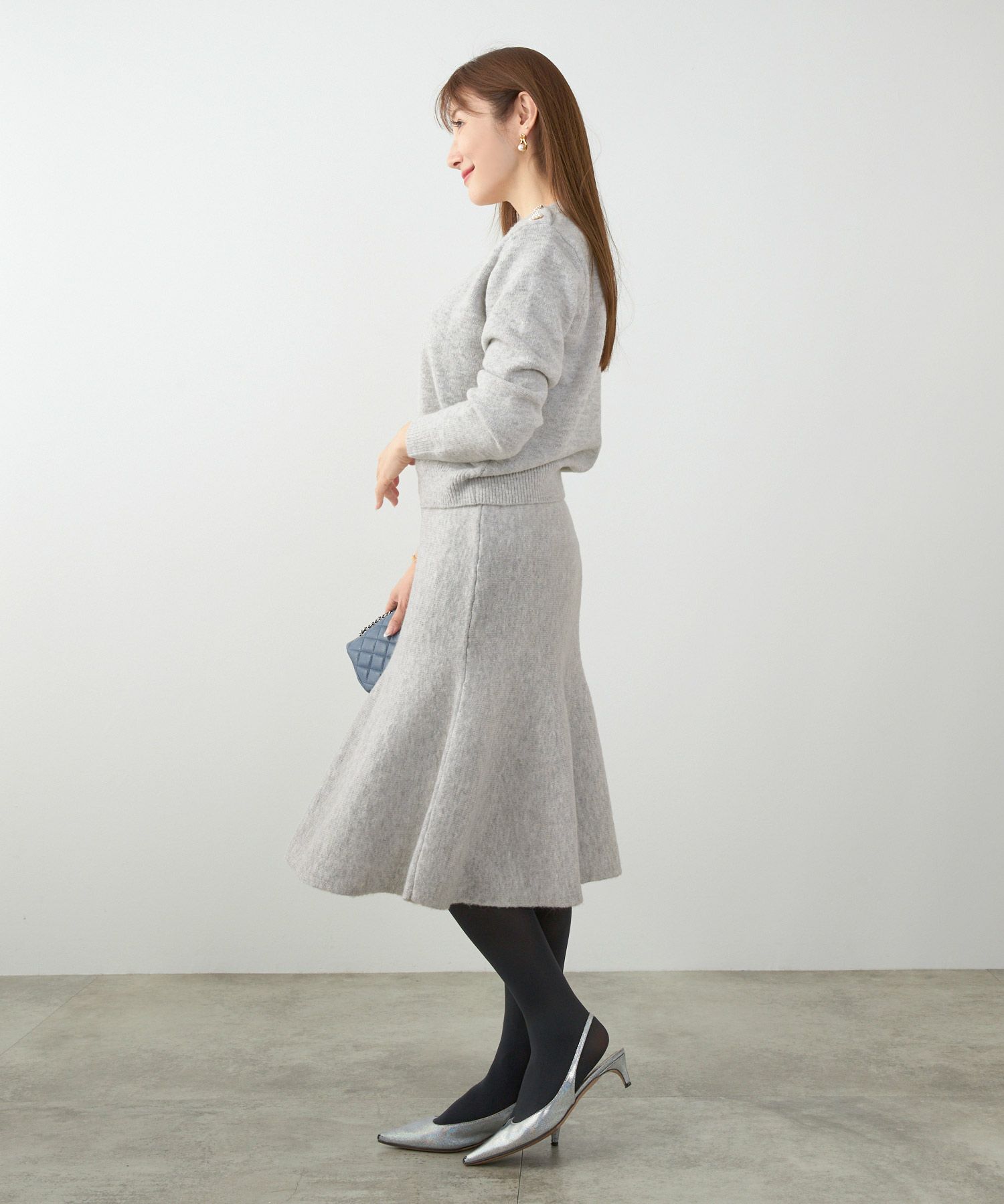 手洗い可 セットアップ対応 レディース 大人可愛い 上品 きれいめ 体型カバー オフィス 大人カジュアル フェミニン ジョイントスペース