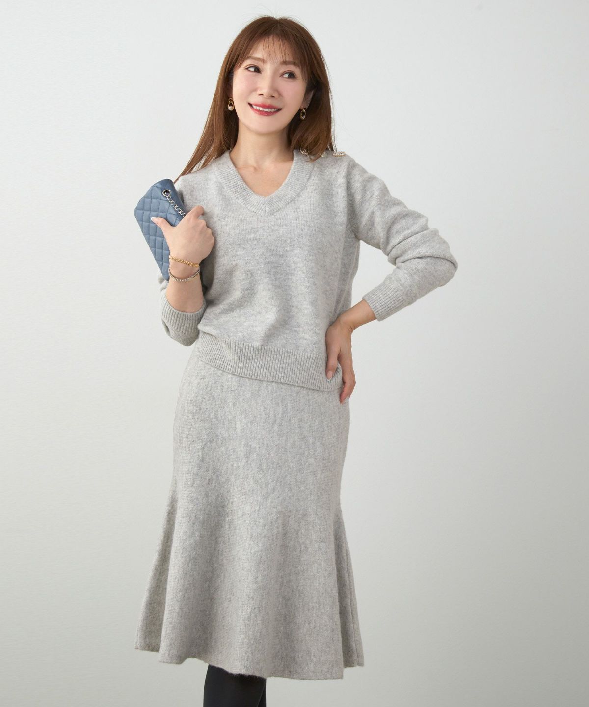 手洗い可 セットアップ対応 レディース 大人可愛い 上品 きれいめ 体型カバー オフィス 大人カジュアル フェミニン ジョイントスペース