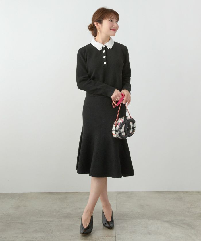 手洗い可 セットアップ対応 レディース 大人可愛い 上品 きれいめ 体型カバー オフィス 大人カジュアル フェミニン ジョイントスペース