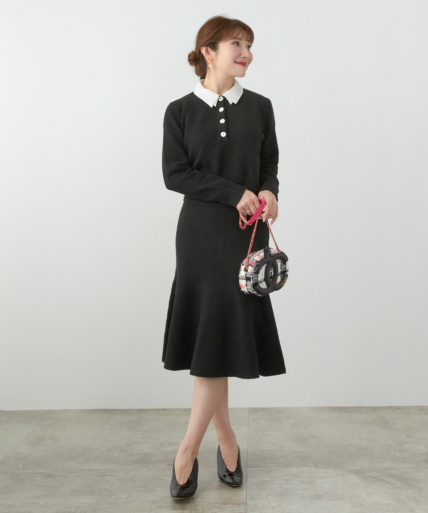 手洗い可 セットアップ対応 レディース 大人可愛い 上品 きれいめ 体型カバー オフィス 大人カジュアル フェミニン ジョイントスペース