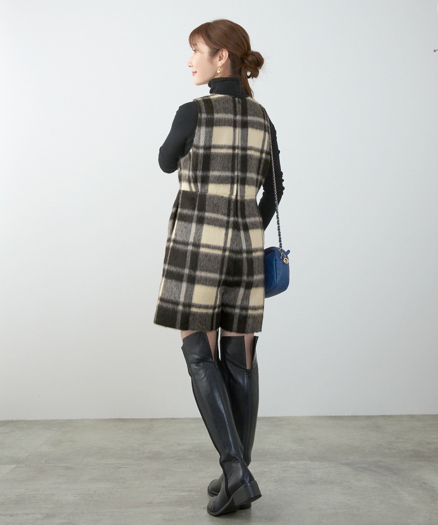 レディース 大人可愛い 上品 きれいめ 大人カジュアル フェミニン 柄 白黒 ジョイントスペース