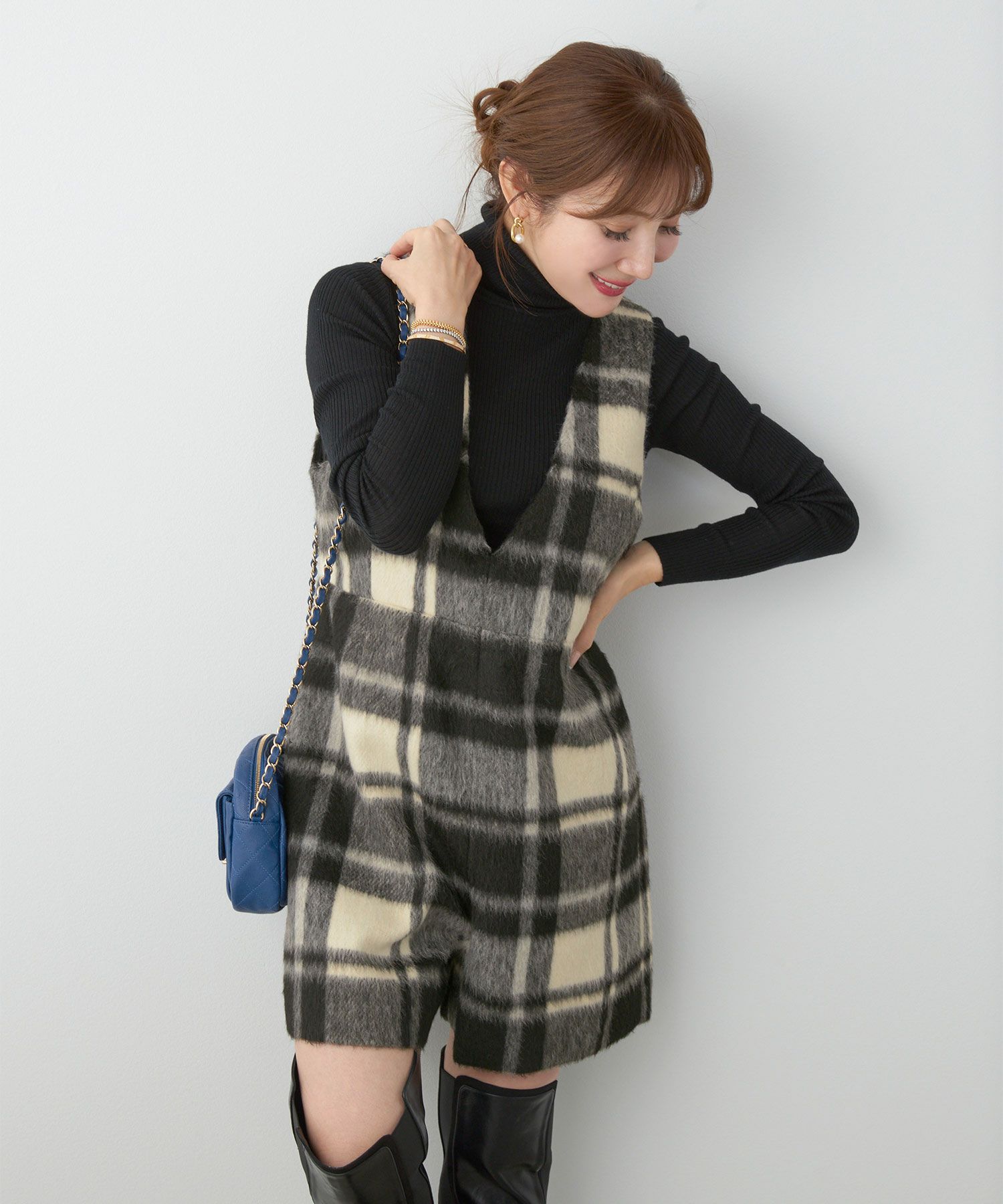 レディース 大人可愛い 上品 きれいめ 大人カジュアル フェミニン 柄 白黒 ジョイントスペース