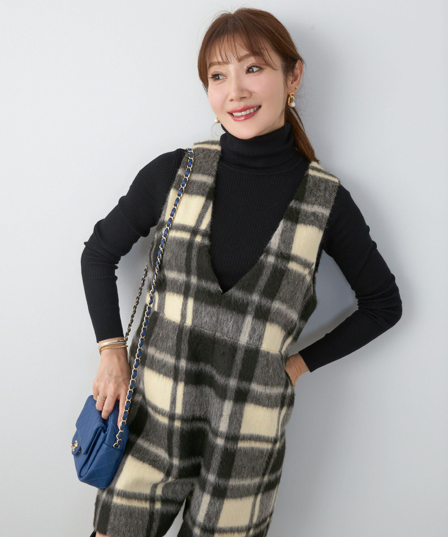 レディース 大人可愛い 上品 きれいめ 大人カジュアル フェミニン 柄 白黒 ジョイントスペース