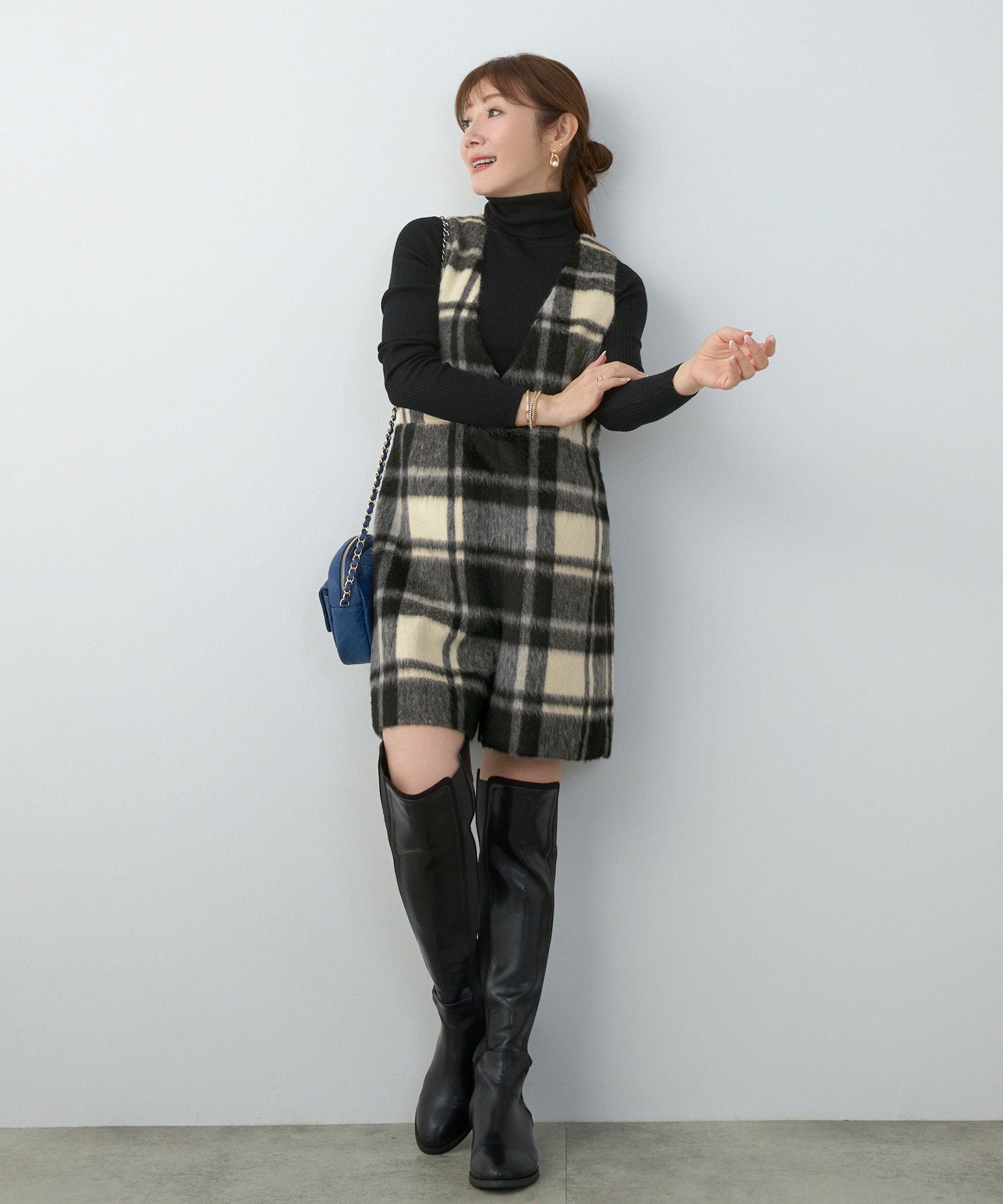 レディース 大人可愛い 上品 きれいめ 大人カジュアル フェミニン 柄 白黒 ジョイントスペース