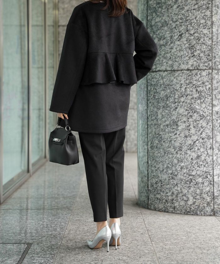 ライナー ベスト付き コート アウター レディース キルティング ベスト 2way 暖かい 可愛い きれいめ サックス ベージュ ブラック M