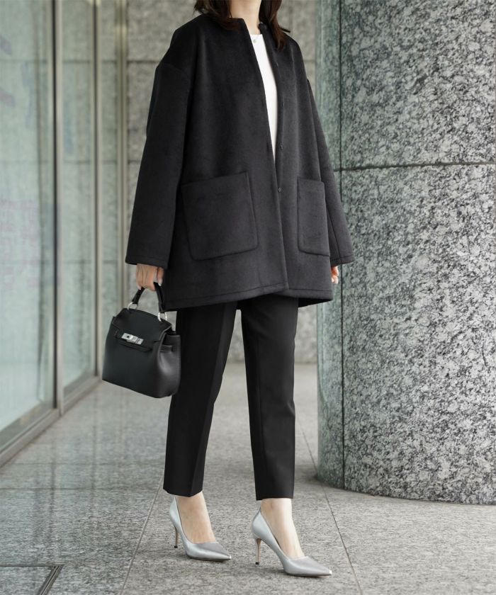 ライナー ベスト付き コート アウター レディース キルティング ベスト 2way 暖かい 可愛い きれいめ サックス ベージュ ブラック M