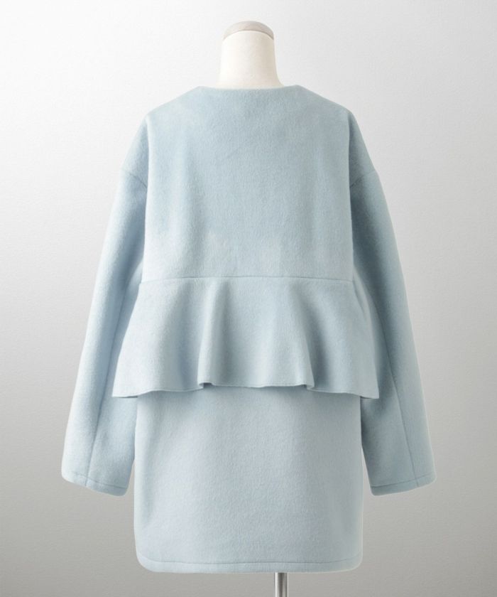 ライナー ベスト付き コート アウター レディース キルティング ベスト 2way 暖かい 可愛い きれいめ サックス ベージュ ブラック M