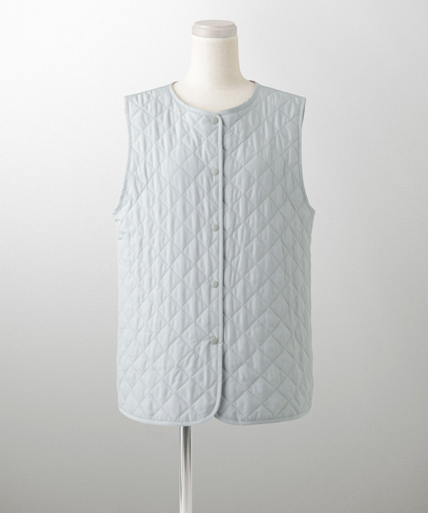 ライナー ベスト付き コート アウター レディース キルティング ベスト 2way 暖かい 可愛い きれいめ サックス ベージュ ブラック M