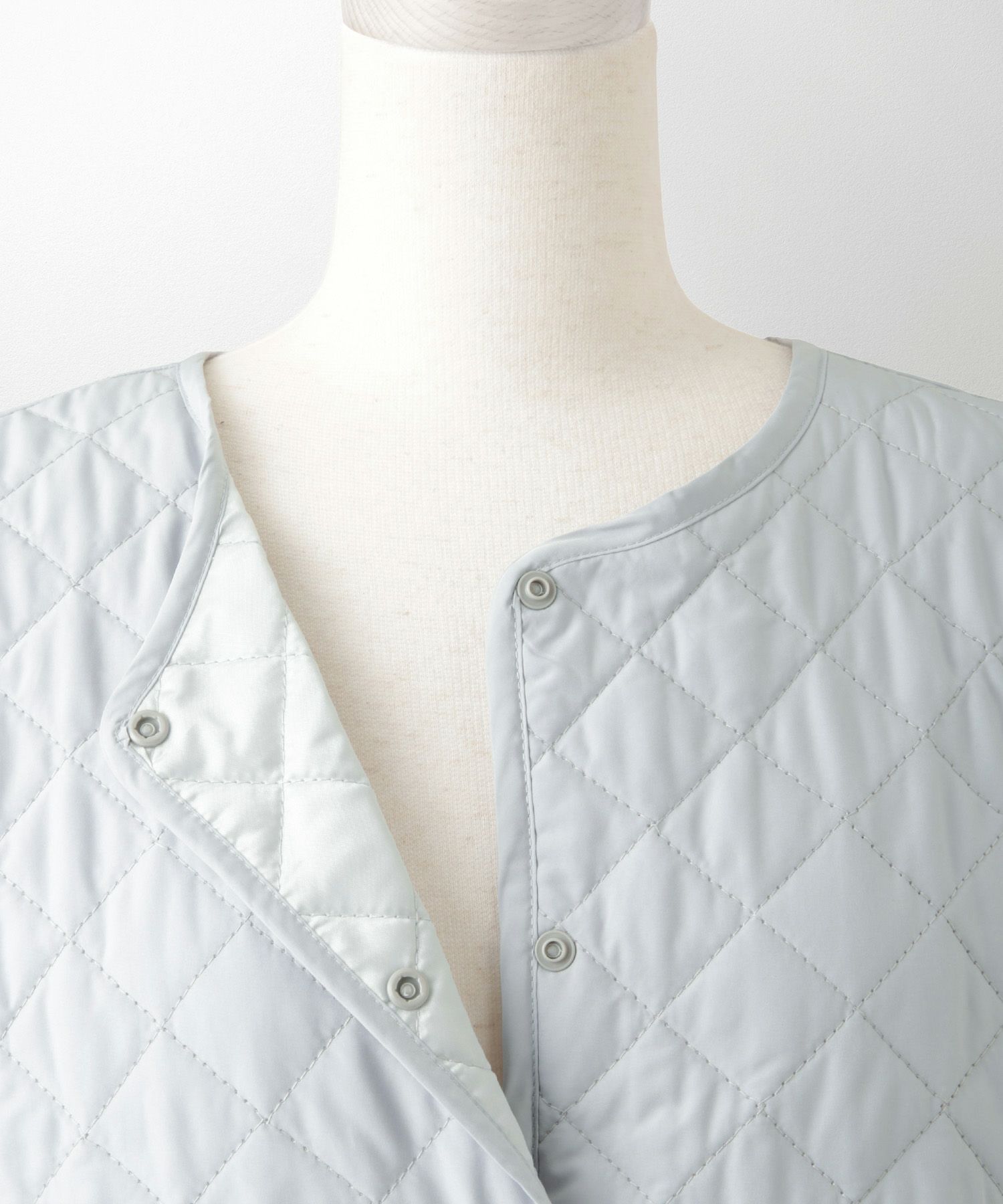 ライナー ベスト付き コート アウター レディース キルティング ベスト 2way 暖かい 可愛い きれいめ サックス ベージュ ブラック M