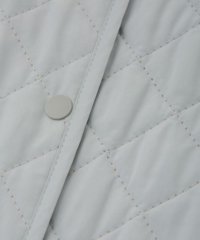 ライナー ベスト付き コート アウター レディース キルティング ベスト 2way 暖かい 可愛い きれいめ サックス ベージュ ブラック M